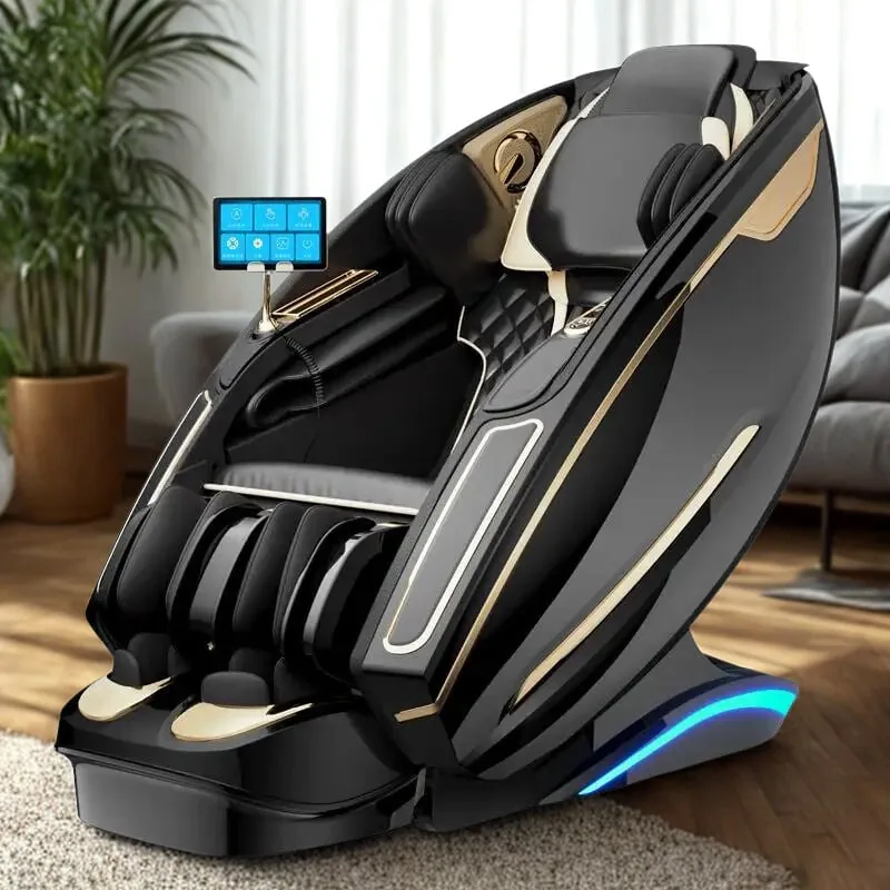iRELAX Signature Massagesessel in Black – Detailaufnahme im Showroom