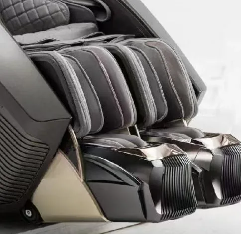 iRELAX Signature Pro Massagesessel in Black – Detail der Beinauflage