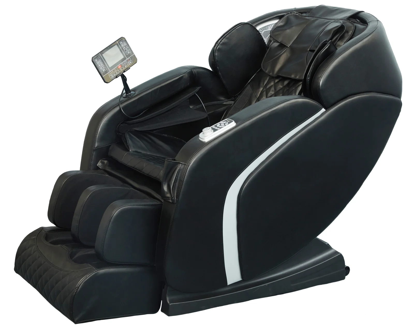 iRELAX Base Massagesessel in Schwarz – Seitenansicht